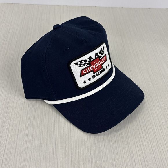 NEW! CHEVROLET RACING Officially Licensed Blue Rope Patch Snapbak Hat - Picture 4 of 6